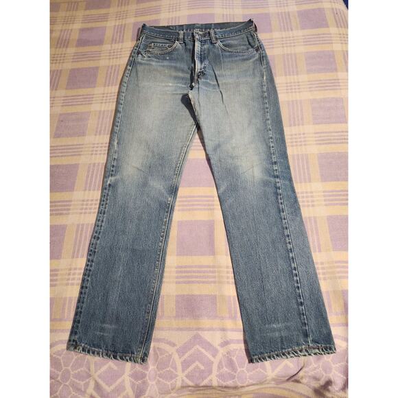 Vintage Rare 70s Levis 505 0217 XX Talon 42 zipper 31x31 Single Stitch 8 Button